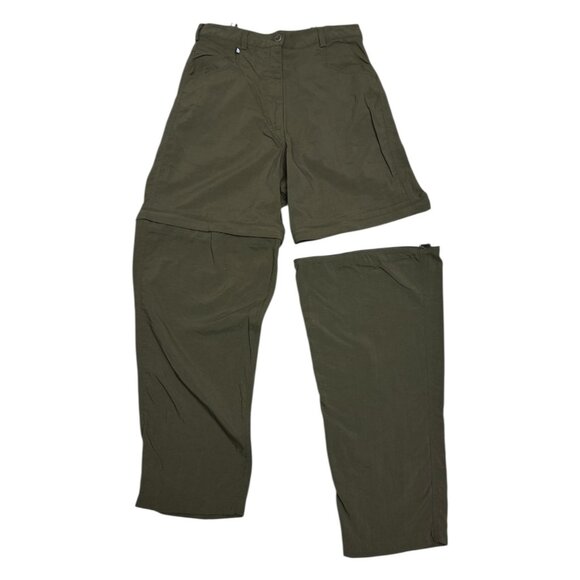THE NORTH FACE Convertible Green Light Zip-Off Outdoor Casual Pants Womens 12 - Picture 1 of 8